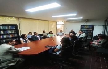 El Encargado de Negocios Suresh Kumar se reunio con los representantes de las Sociedades Culturales de Amistad India-Venezuela en la Embajada y discutio varios aspectos de las actividades culturales que se estan realizando por ellos.